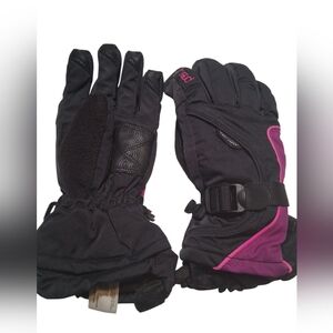 Head Women’s Ski Winter Gloves (Black with Pink) Large